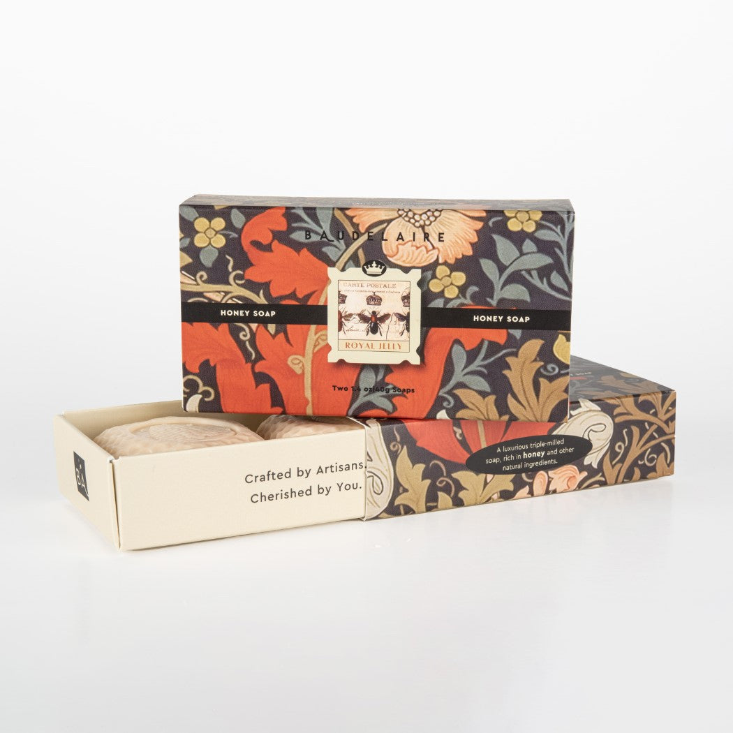Royal Jelly Honey Soap Matchbox Duo - 1.4oz Each (2-Pack)
