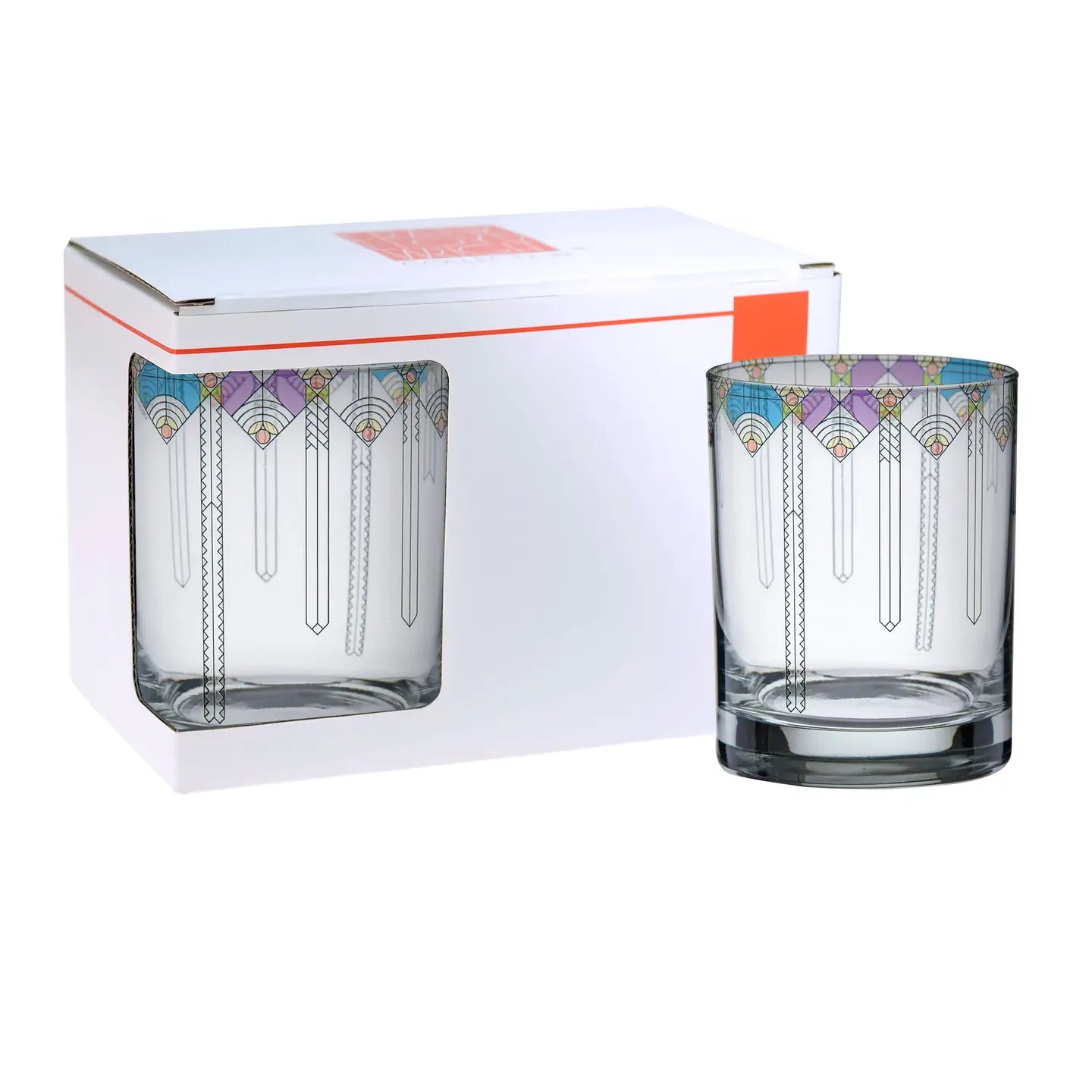 April Showers Frank Lloyd Wright Drinking Glasses - Set of 2