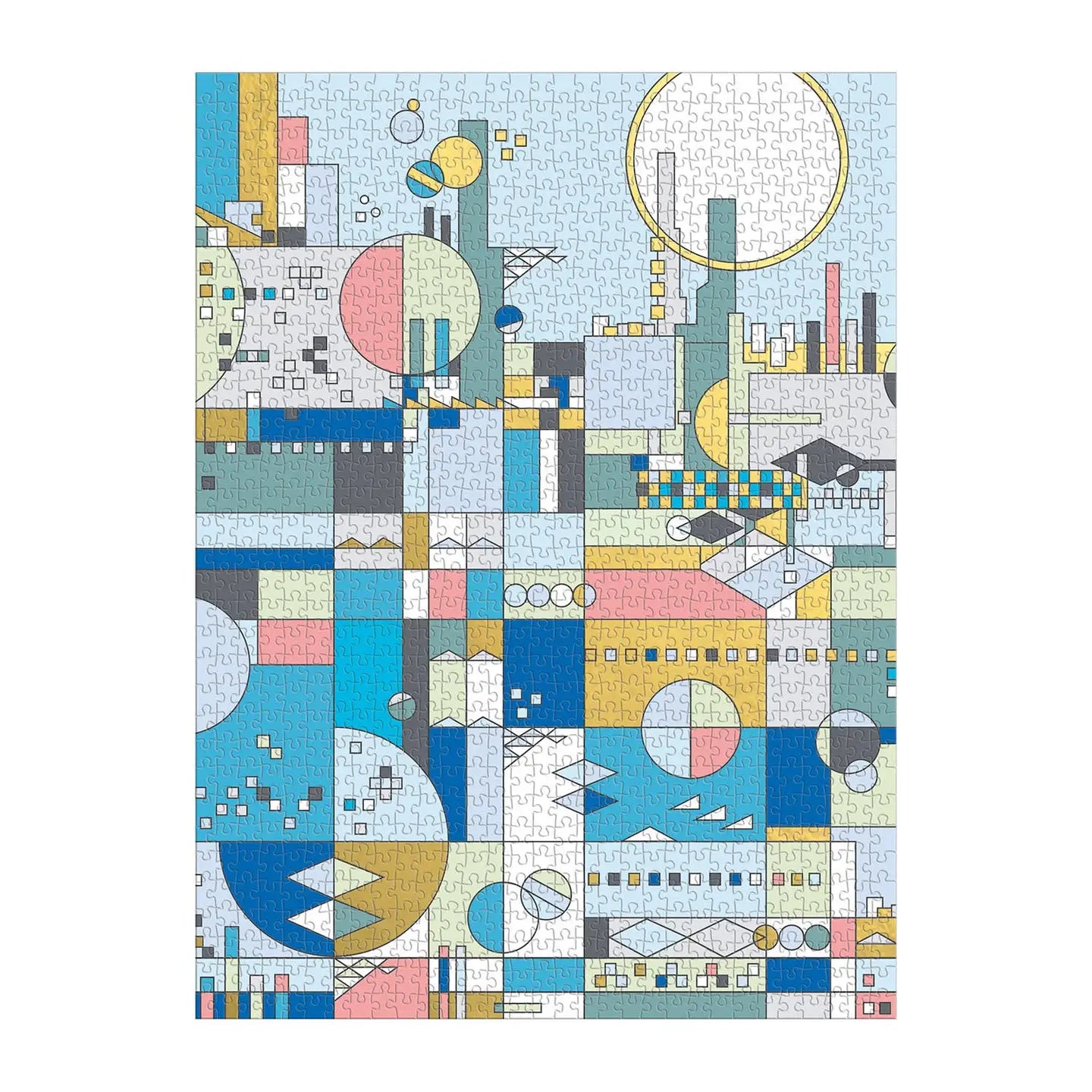 Frank Lloyd Wright City By the Sea - 1000 Piece Foil Puzzle