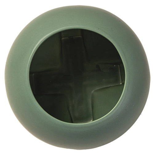 Teco Green Orb Vase