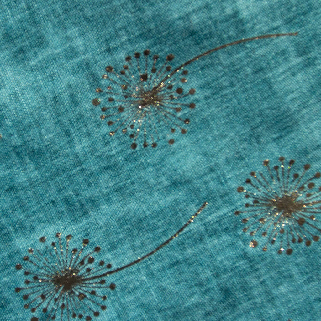 Dandelion Print Scarf - Teal