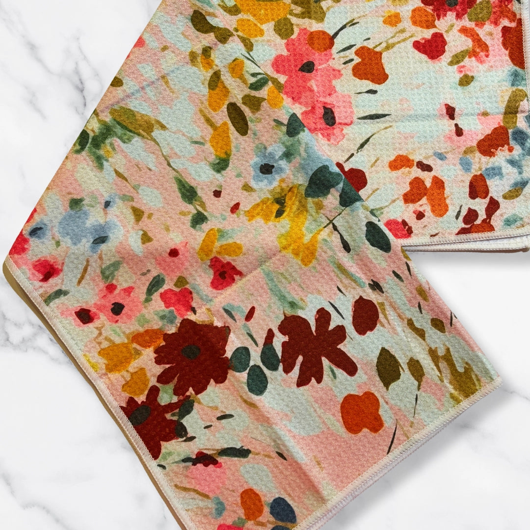 Petite Flower Kitchen | Recycled Microfiber Waffle Tea Towel