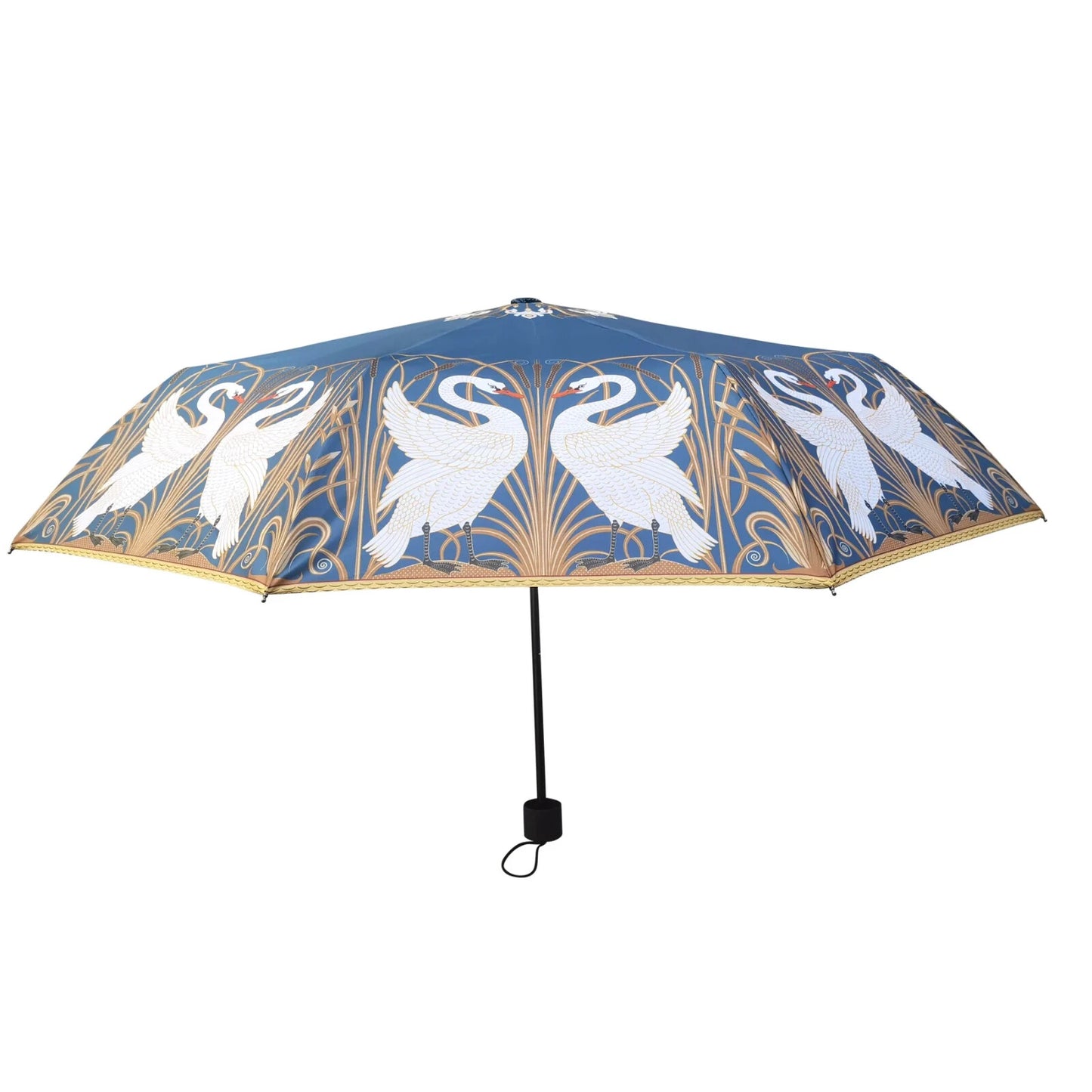 Walter Crane Swan Automatic Folding Umbrella