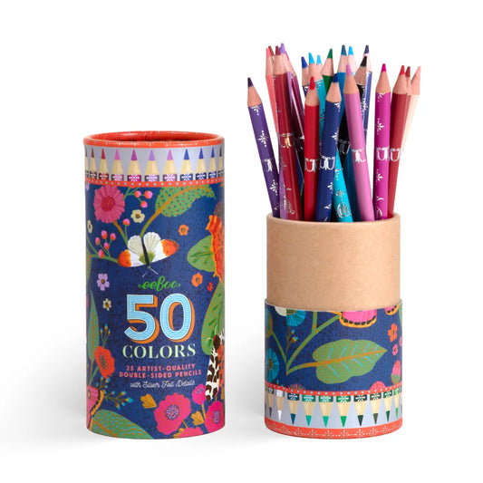Victoria's 25 Double-Sided Colored Pencils (Blue)