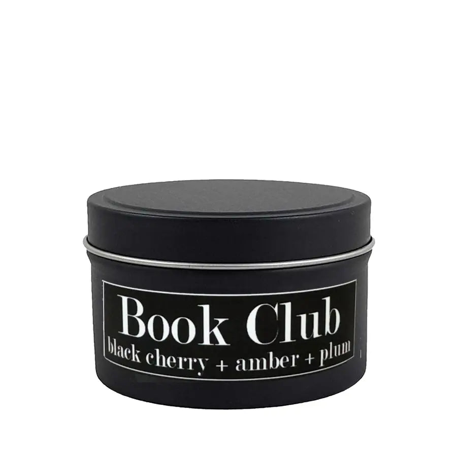 Book Club 4oz Candle - Black Cherry + Amber + Plum