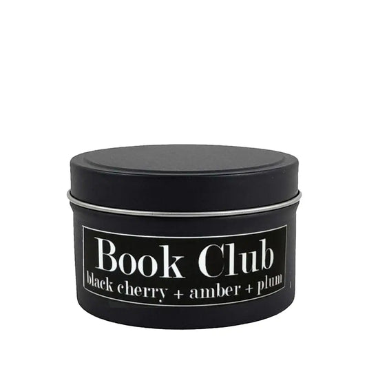 Book Club 4oz Candle - Black Cherry + Amber + Plum