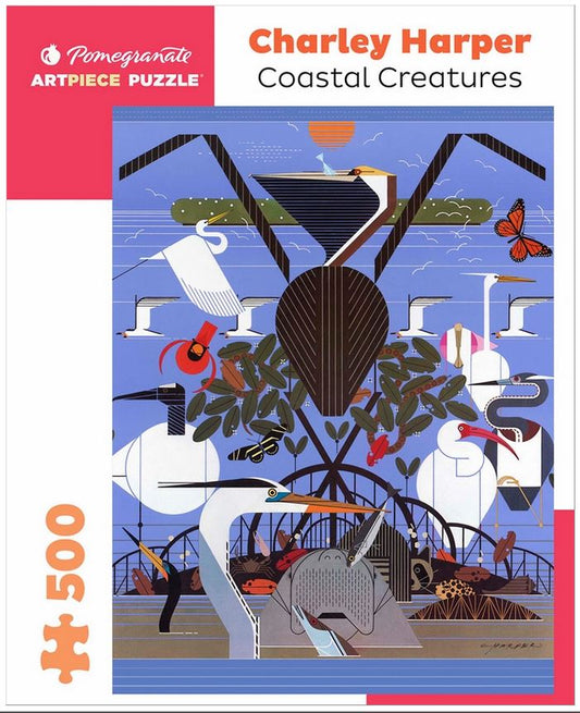 Charley Harper Coastal Creatures Puzzle - 500 Pieces