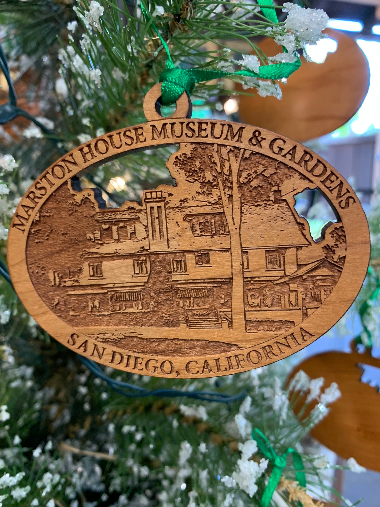 Marston House Cherry Wood Ornament