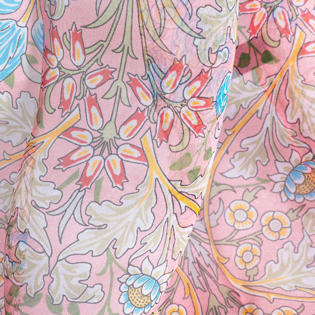 William Morris Hyacinth 100% Pure Silk Scarf