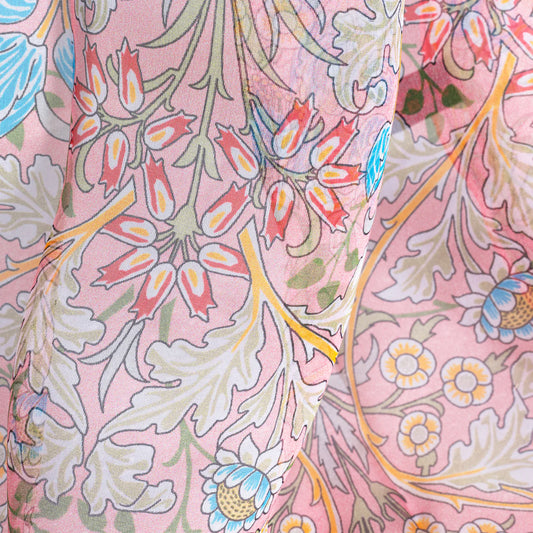 William Morris Hyacinth 100% Pure Silk Scarf