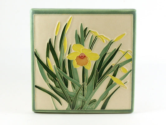 Daffodil Art Tile - Yellow and White