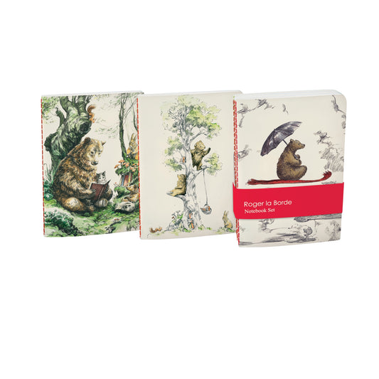 Flying Bear Softcover Notebook - Set of 3