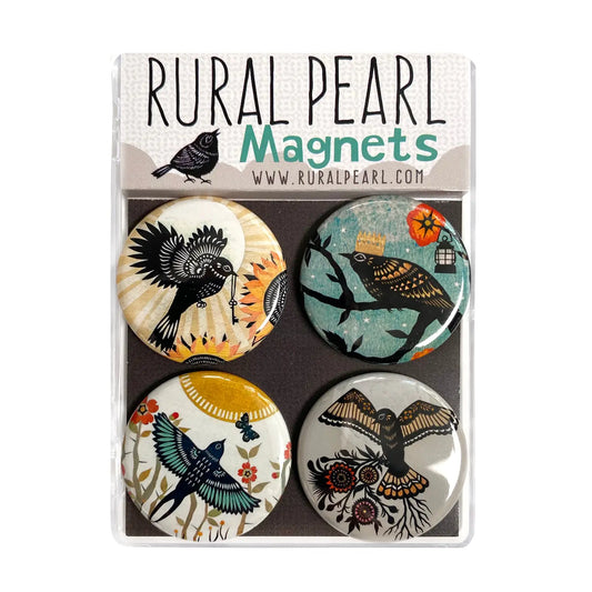 Birds Magnets - Set of 4