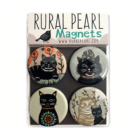 Cats Magnets - Set of 4