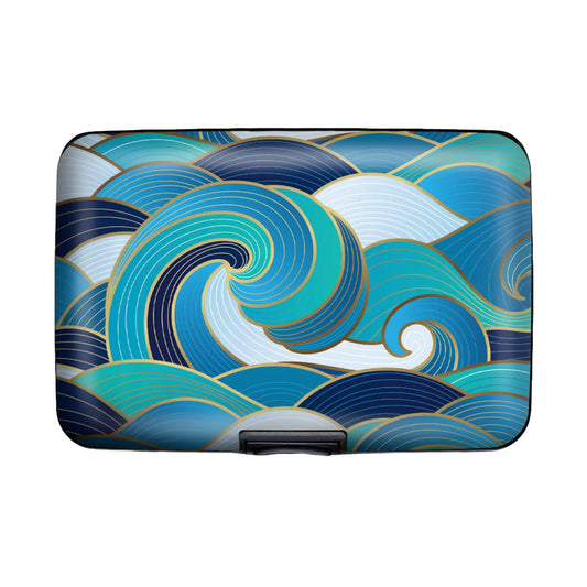 Enameled Wave Armored Wallet