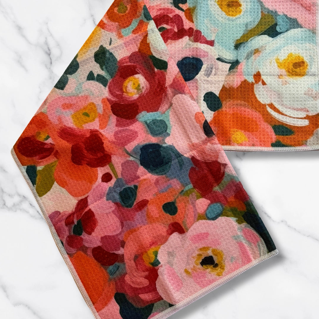 Flower Garden Kitchen | Recycled Microfiber Waffle Tea Towel
