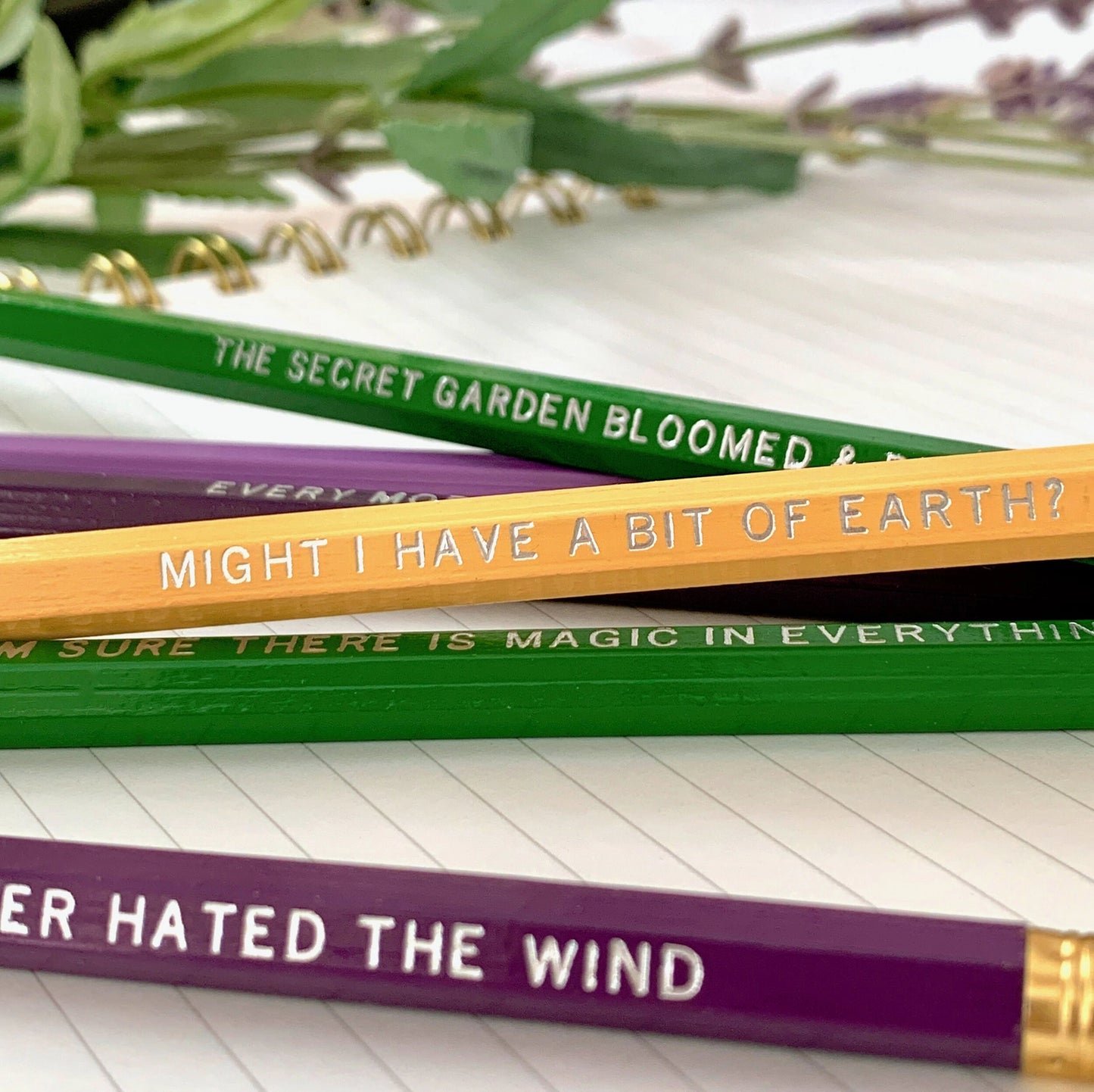 The Secret Garden Quote Pencils