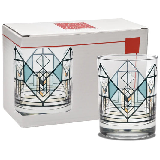 Geneva Tulip Green Frank Lloyd Wright Drinking Glasses - Set of 2