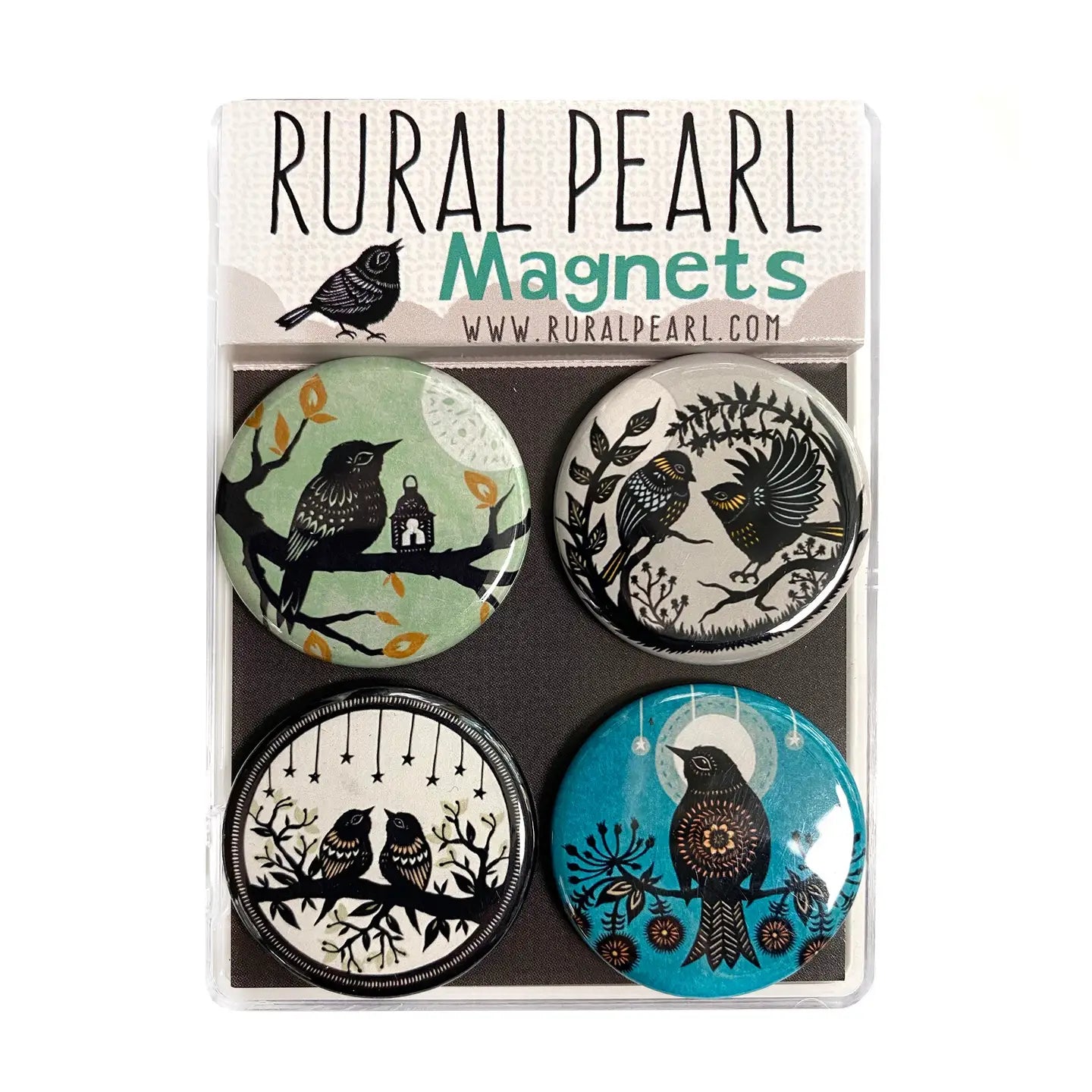 Night Birds Magnets - Set of 4