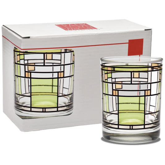 Oak Park Green Frank Lloyd Wright Drinking Glasses - Set of 2