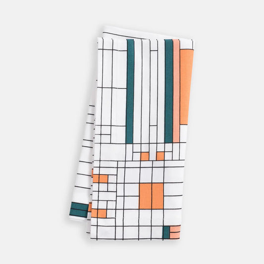 Frank Lloyd Wright 100% Cotton Printed Napkin – Oak Park