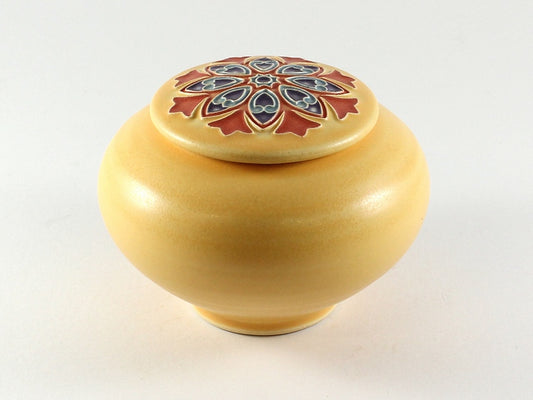 Sonnet Covered Jar - Yellow