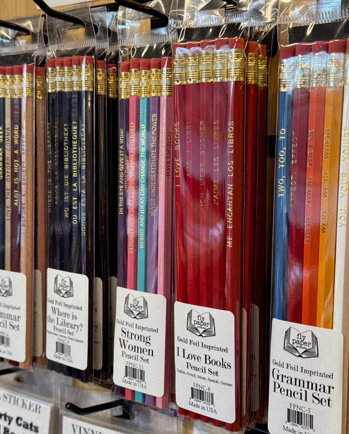 I Love Books! Multilingual Pencil Set