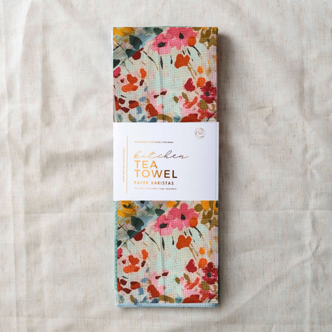 Petite Flower Kitchen | Recycled Microfiber Waffle Tea Towel