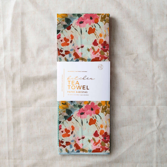 Petite Flower Kitchen | Recycled Microfiber Waffle Tea Towel