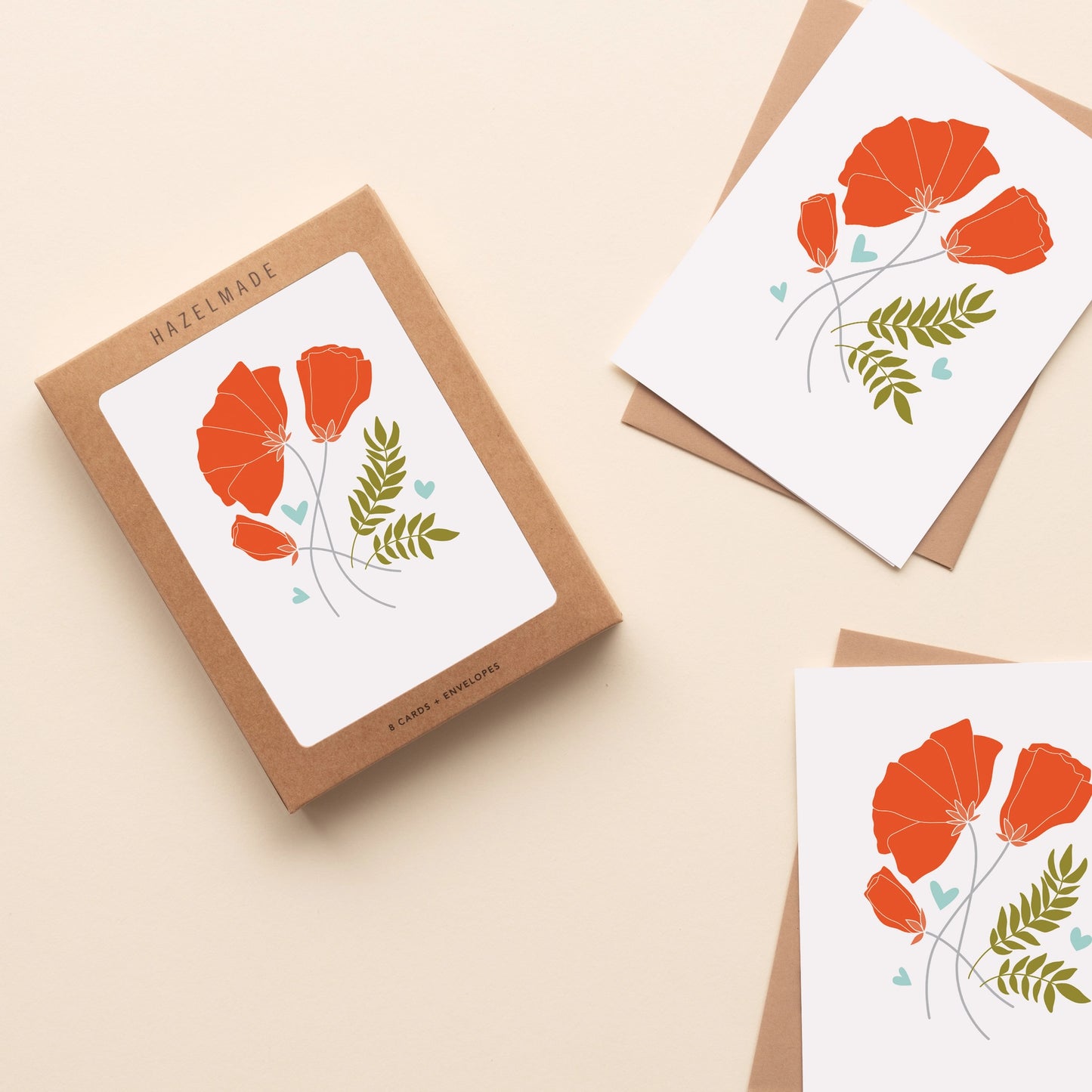 Poppy Botanical Card | Box Set