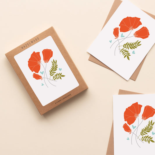 Poppy Botanical Card | Box Set