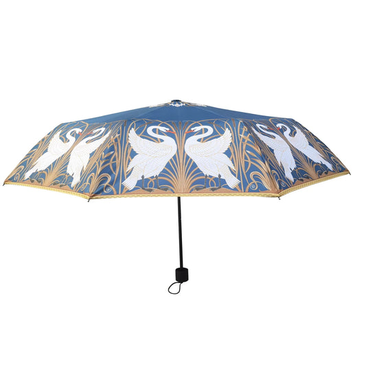 Walter Crane Swan Automatic Folding Umbrella