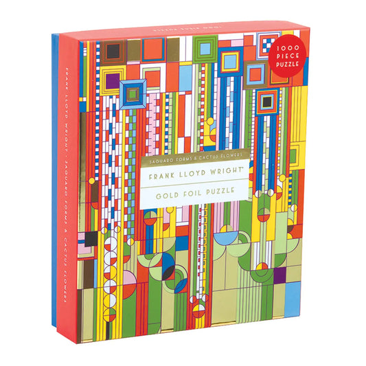 Frank Lloyd Wright Saguaro Forms & Cactus Flowers - 1000 Piece Foil Puzzle