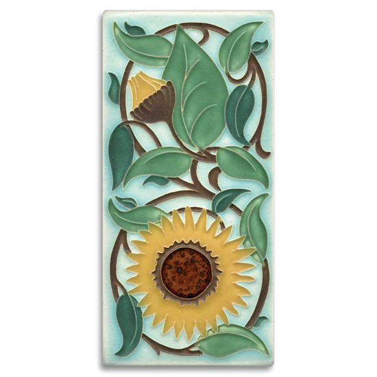 Motawi Sunflower Art Tile – William DeMorgan