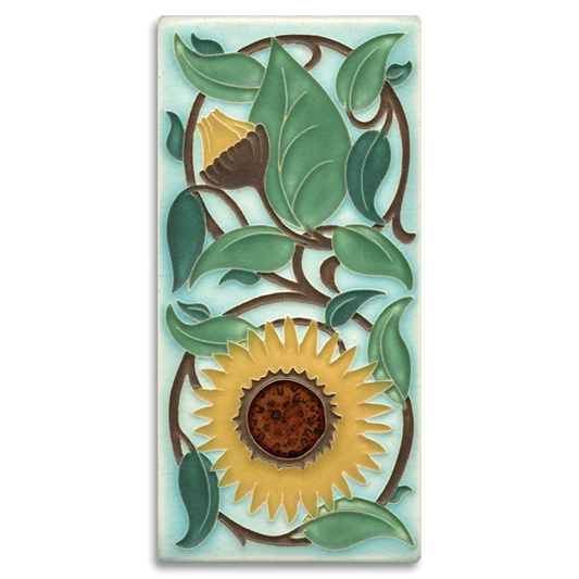 Motawi Sunflower Art Tile – William DeMorgan