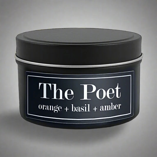 The Poet 4oz Candle - Orange + Basil + Amber