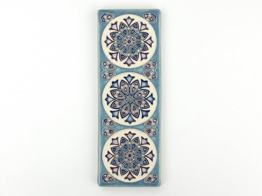 Trio Art Tile - Blue and White