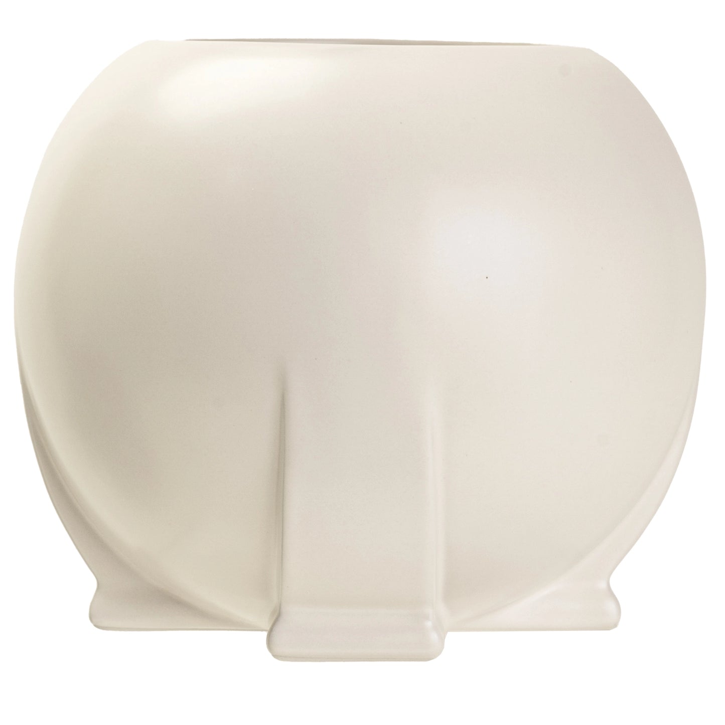 Teco White Orb Vase
