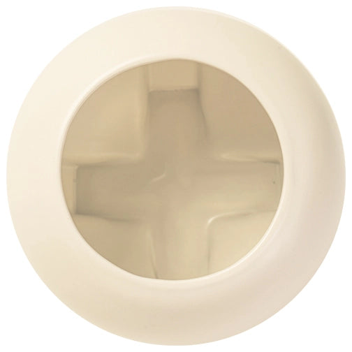 Teco White Orb Vase
