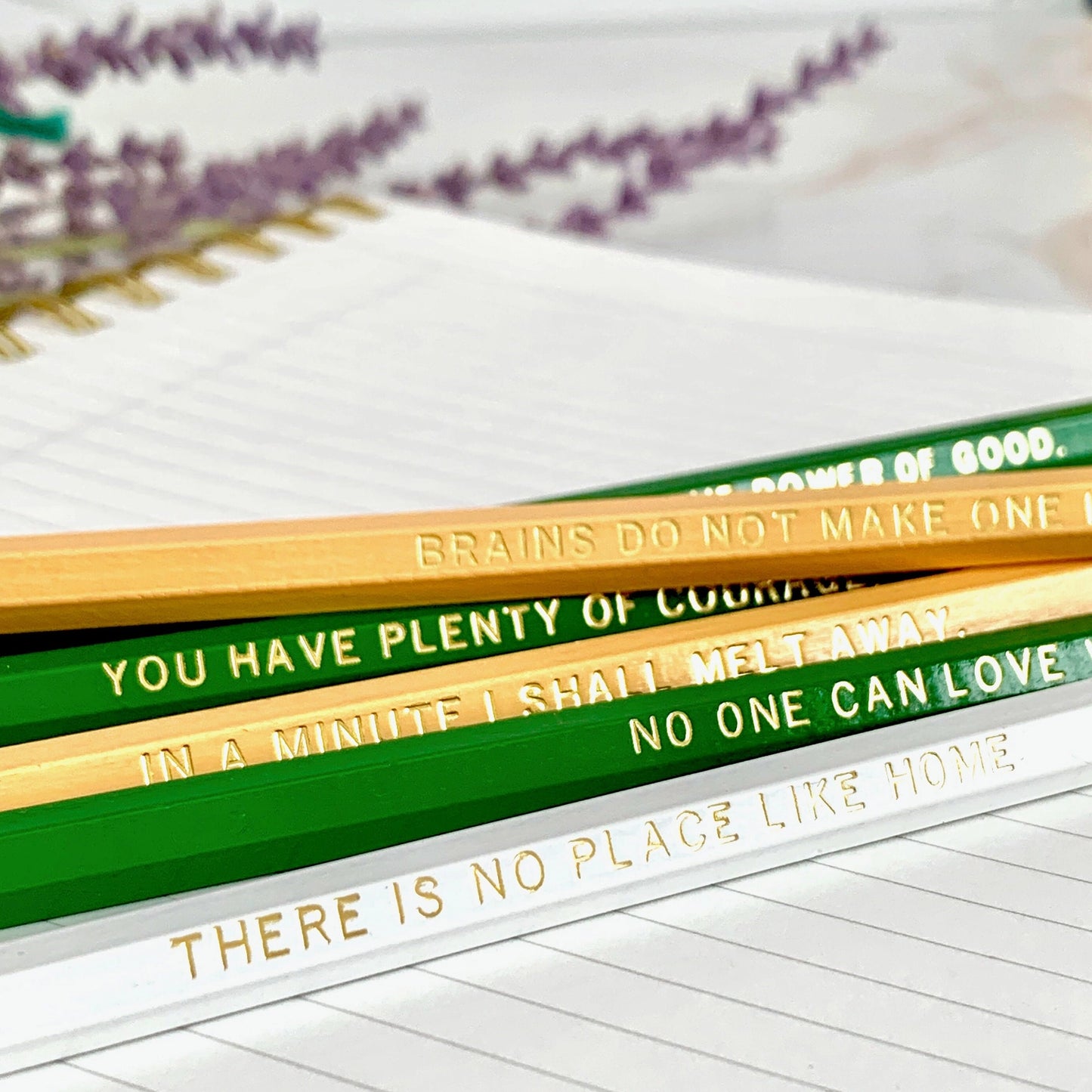 Wizard of Oz Quote Pencils